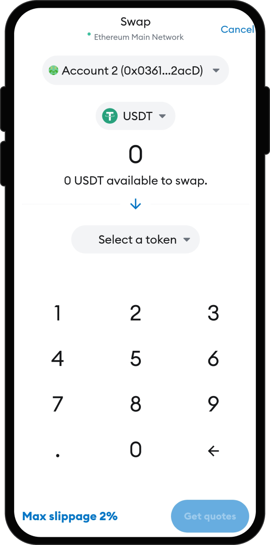 Hubungkan Dompet Anda ke DEX
