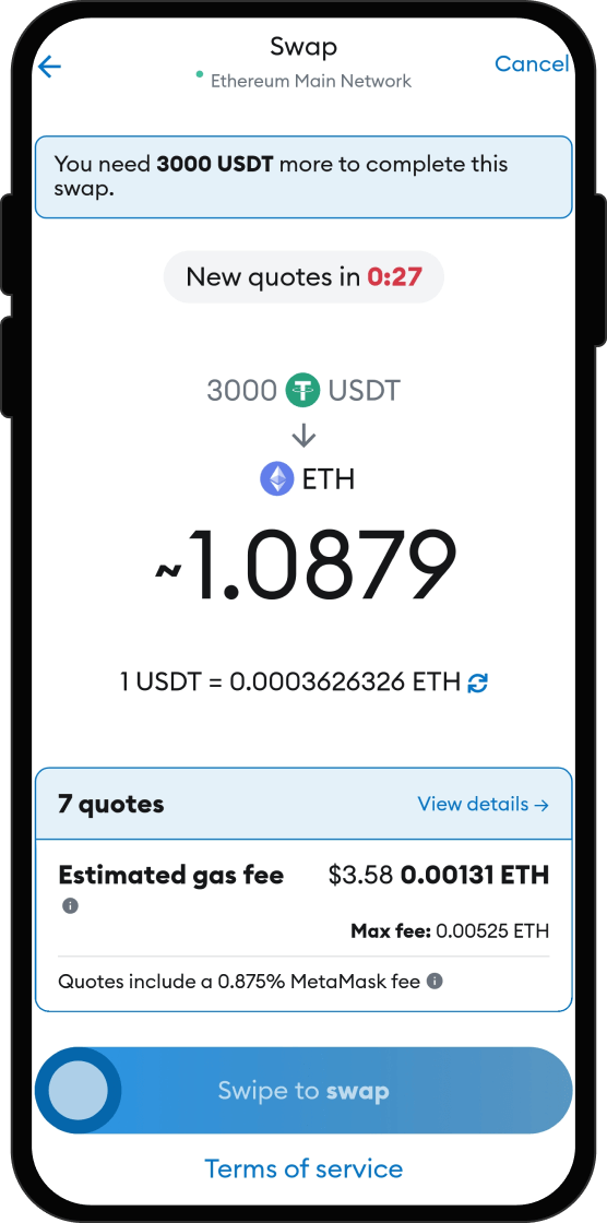 Swap USDT Anda dengan Canton